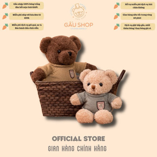  Gấu bông Teddy áo len lông chỉ - gấu chính hãng hàng nhập cao cấp - thú nhồi bông size 30cm 40cm 50cm 70cm – quà tặng 
