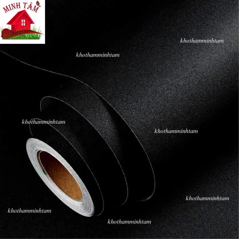 [khổ 60cm x 1m]Decal Đen nhám