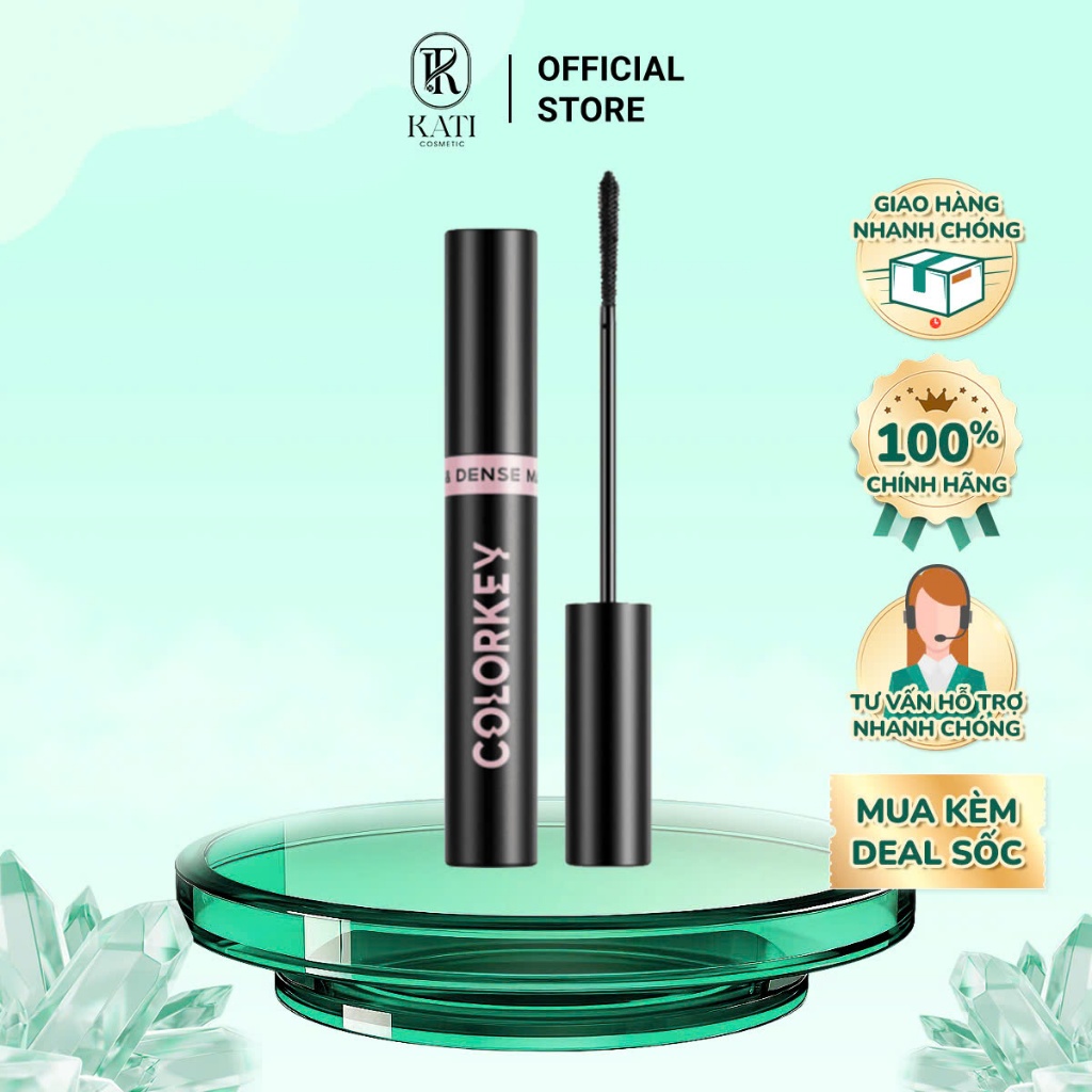 Mascara Giúp Mi Dài & Cong Tự Nhiên Colorkey Long & Dense Mascara 4.5g