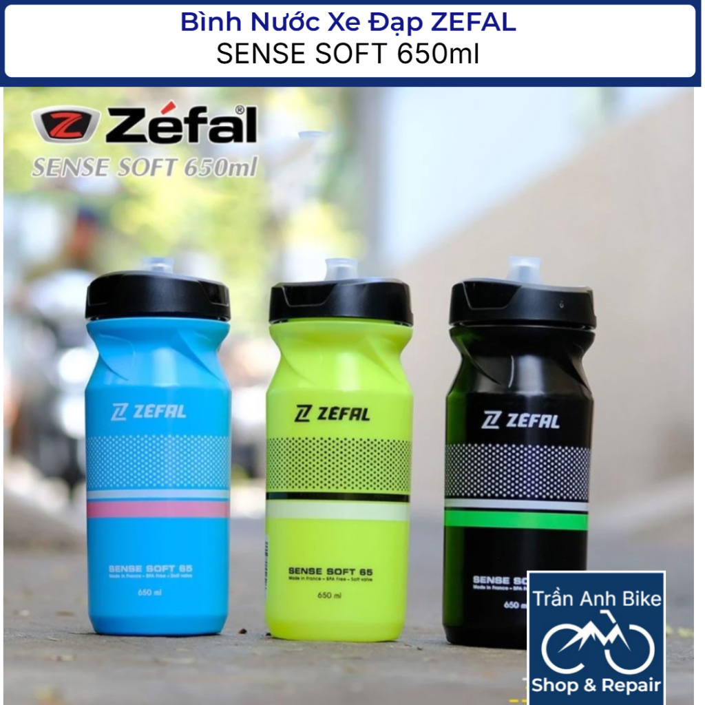 Bình Nước Xe Đạp ZEFAL SENSE SOFT 650ml
