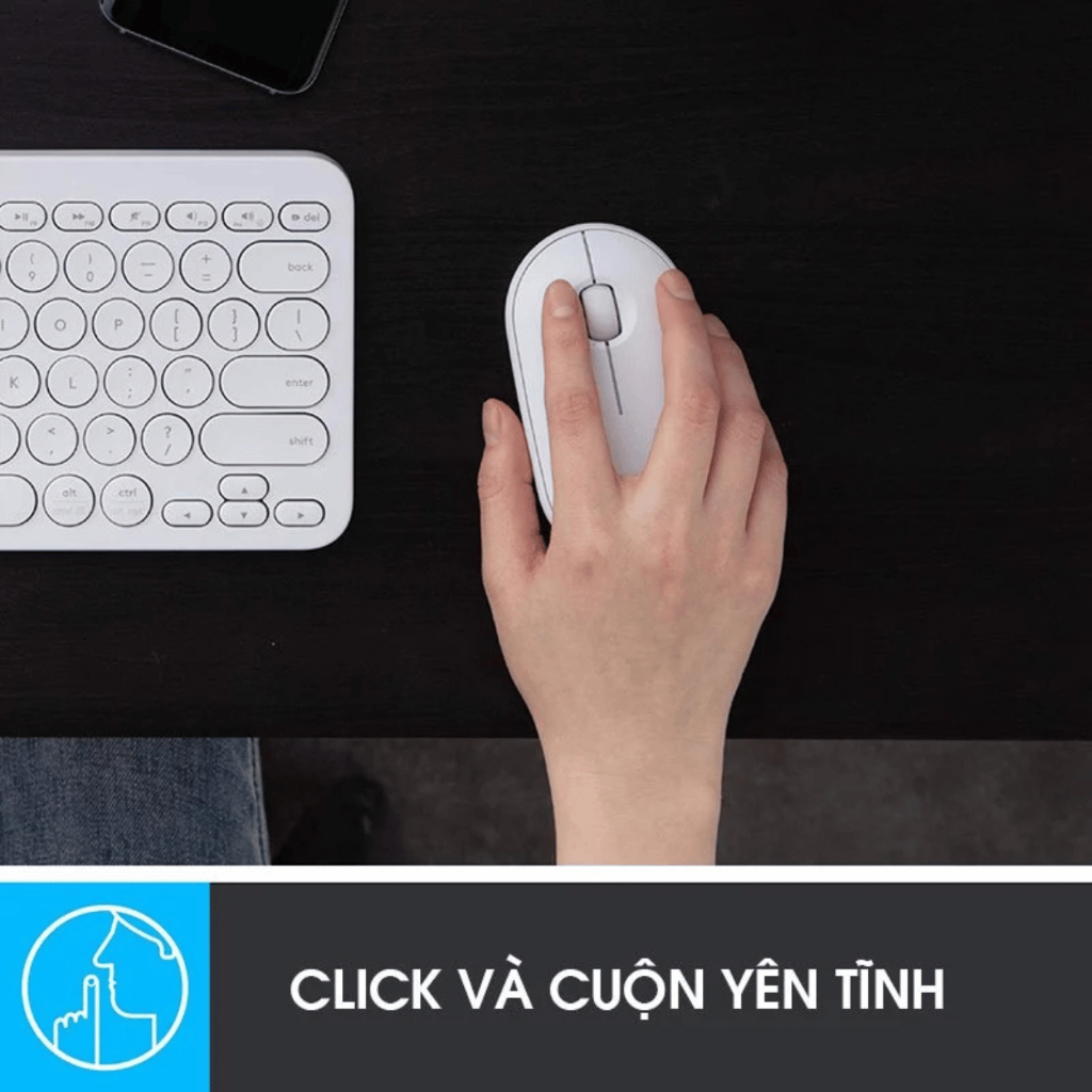 Chuột Bluetooth Không Dây Silent Logi M.350 Pebble Kiểu Dáng Gọn Nhẹ Thích Hợp Cho Mac book | BigBuy360 - bigbuy360.vn