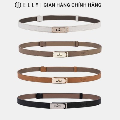 Thắt lưng nữ ELLY ED74 khóa chốt da thật cao cấp dây nịt nữ thời trang chính hãng