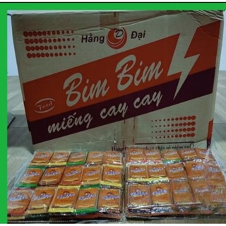 bán sỉ cả thùng 30 bịch mỗi bịch 60 gói snack sườn dê nướng hằng đại thơm ngon