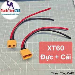 [XT60 Hàn Sẵn Dây] Rắc XT60 Đực - Cái đã hàn sẵn dây cho xe điện, xe đồ chơi, thiết bị điện