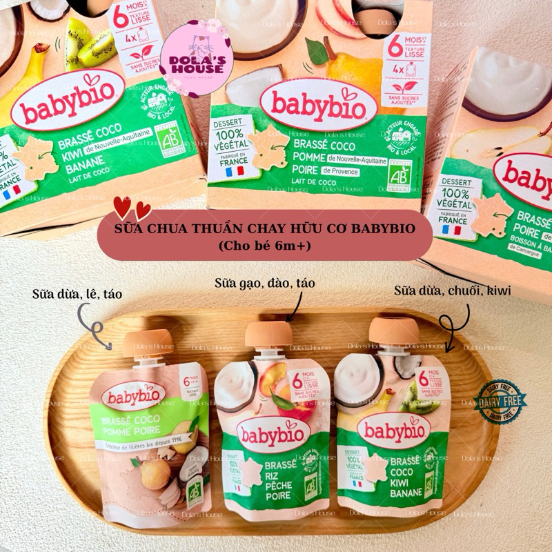 SỮA CHUA SỮA DỪA BABYBIO