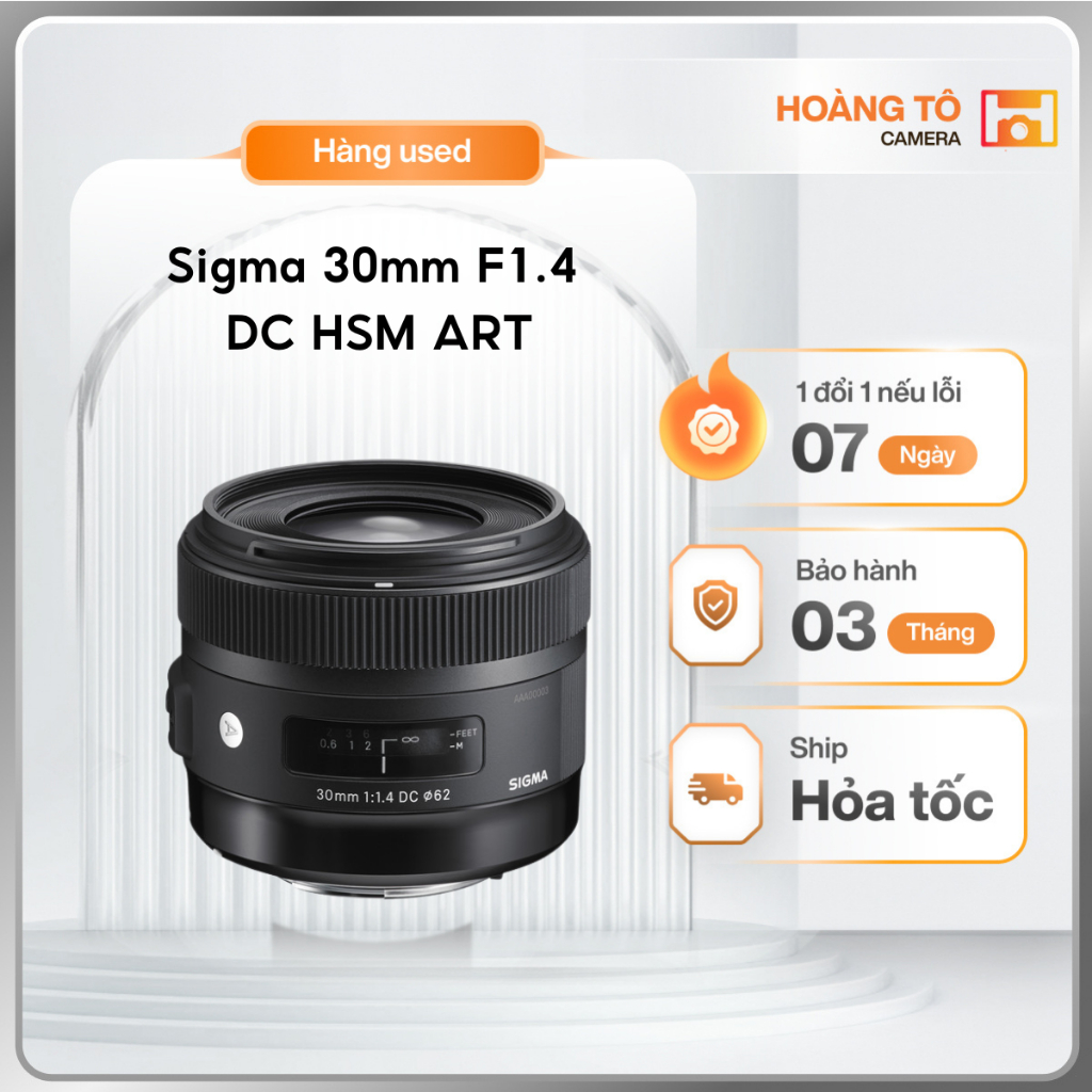 Ống kính Sigma 30mm F1.4 DC HSM Art For Nikon / Canon EF-S | Cũ