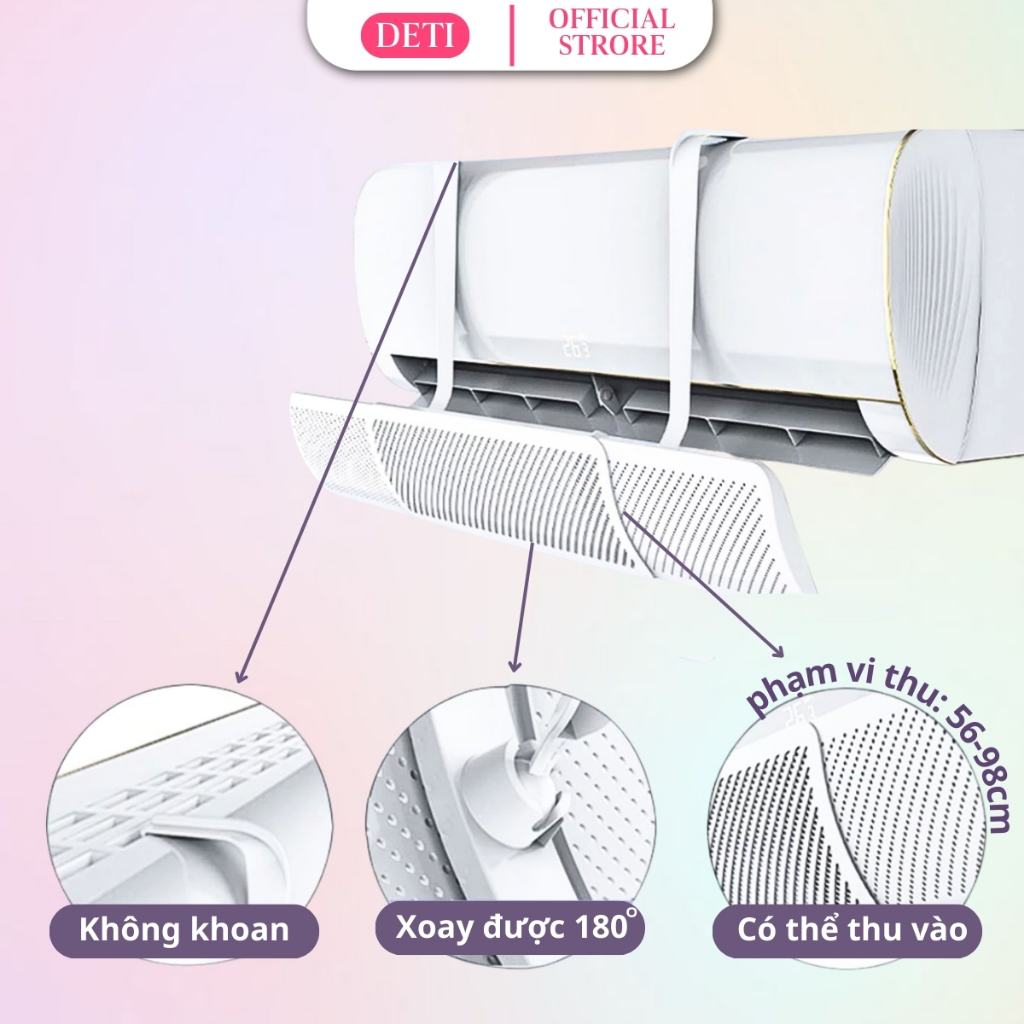 Tấm chắn gió điều hòa 🌸FREESHIP🌸 tấm chắn đổi hướng gió điều hòa máy lạnh có thể điều chỉnh kích thước | BigBuy360 - bigbuy360.vn