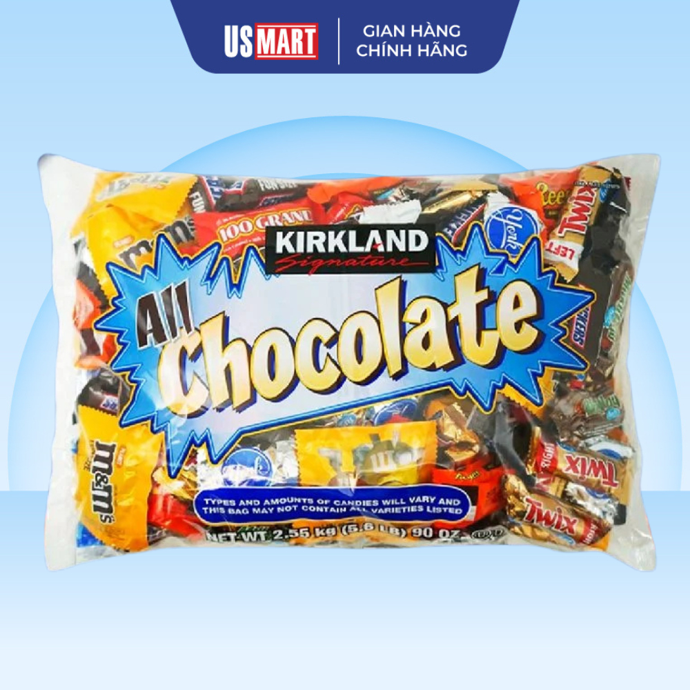  Socola Tổng Hợp Nhiều Loại M&M's + Hershey's + KitKat + Twix + Reese's,... Mỹ 2.55Kg 