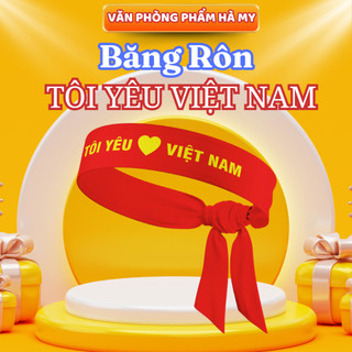 Combo 10 Cái Băng Đô Tôi Yêu Việt Nam, Băng Rôn Cổ Động Việt Nam Chiến Thắng Vải Phi Bóng Đẹp Láng