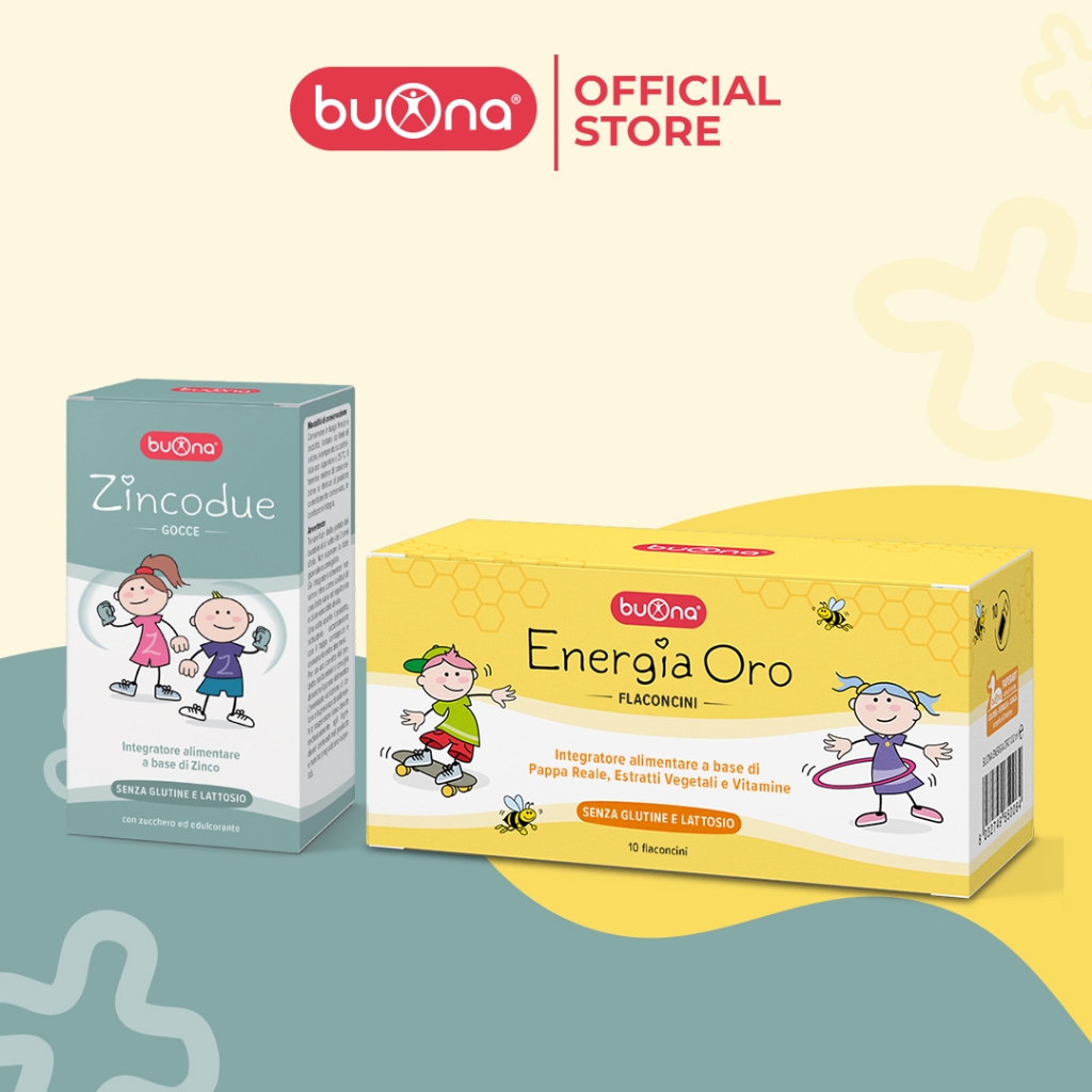 Combo hỗ trợ tăng cường ăn ngon cho trẻ - Siro ăn ngon Buona Oro và Kẽm hữu cơ Buona Zincodue