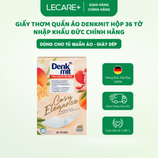 Giấy thơm quần áo Denkmit  hộp 36 tờ dùng cho máy sấy, tủ quần áo, giày nhập khẩu Đức chính hãng