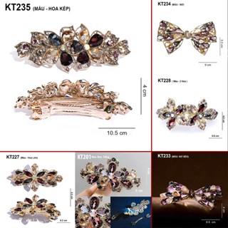GOTI Kẹp Tóc Trung Niên Hình Bông Hoa Nhiều Mẫu Đính Đá Sang Trọng Tặng Mẹ, Tặng Bà KT57