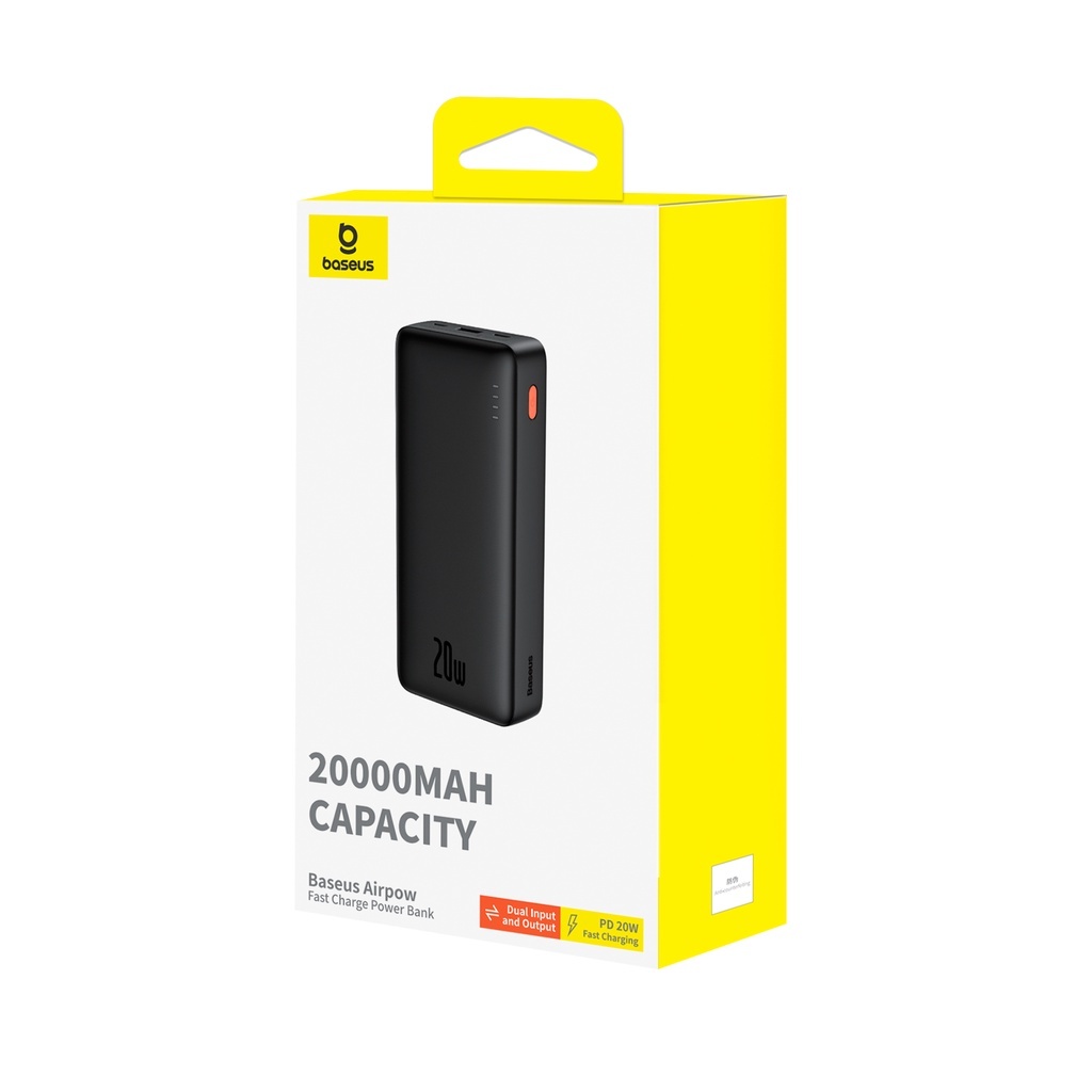 [HCM Hoả tốc] Baseus Sạc Dự Phòng Airpow 20000mAh 10000mAh Sạc Nhanh 20W Với Pin Lithium Polymer | BigBuy360 - bigbuy360.vn