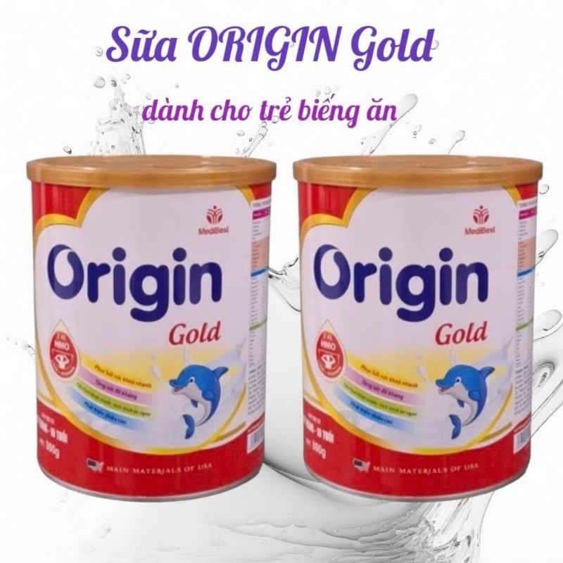 Sữa ORIGIN gold 400g, 800g (Hsd mới nhất 2027) dành cho trẻ biếng ăn, giúp tăng cường sức đề kháng