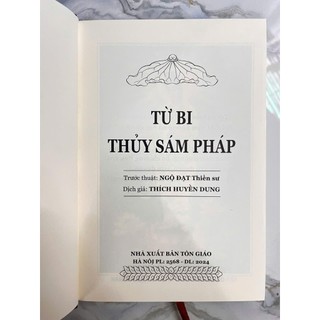 Sách - Kinh Từ Bi Thủy Sám Pháp- Chữ to rõ giấy đẹp ( tặng bọc sách bìa cứng)(thanhbook)