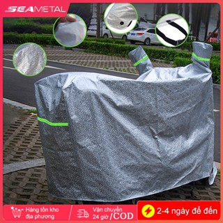 Bạt phủ xe máy, bạt che xe máy nắng mưa, bạt trùm xe máy khổ lớn áo che nắng mưa có phản quang