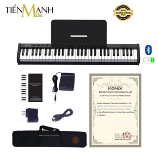   Mẫu Mới Cao Cấp  Đàn Piano Điện Konix PH61S - 61 Phím Nặng Cảm Ứng Lực PH61 Có 2 Loa Lớn Và Midi Keyboard 