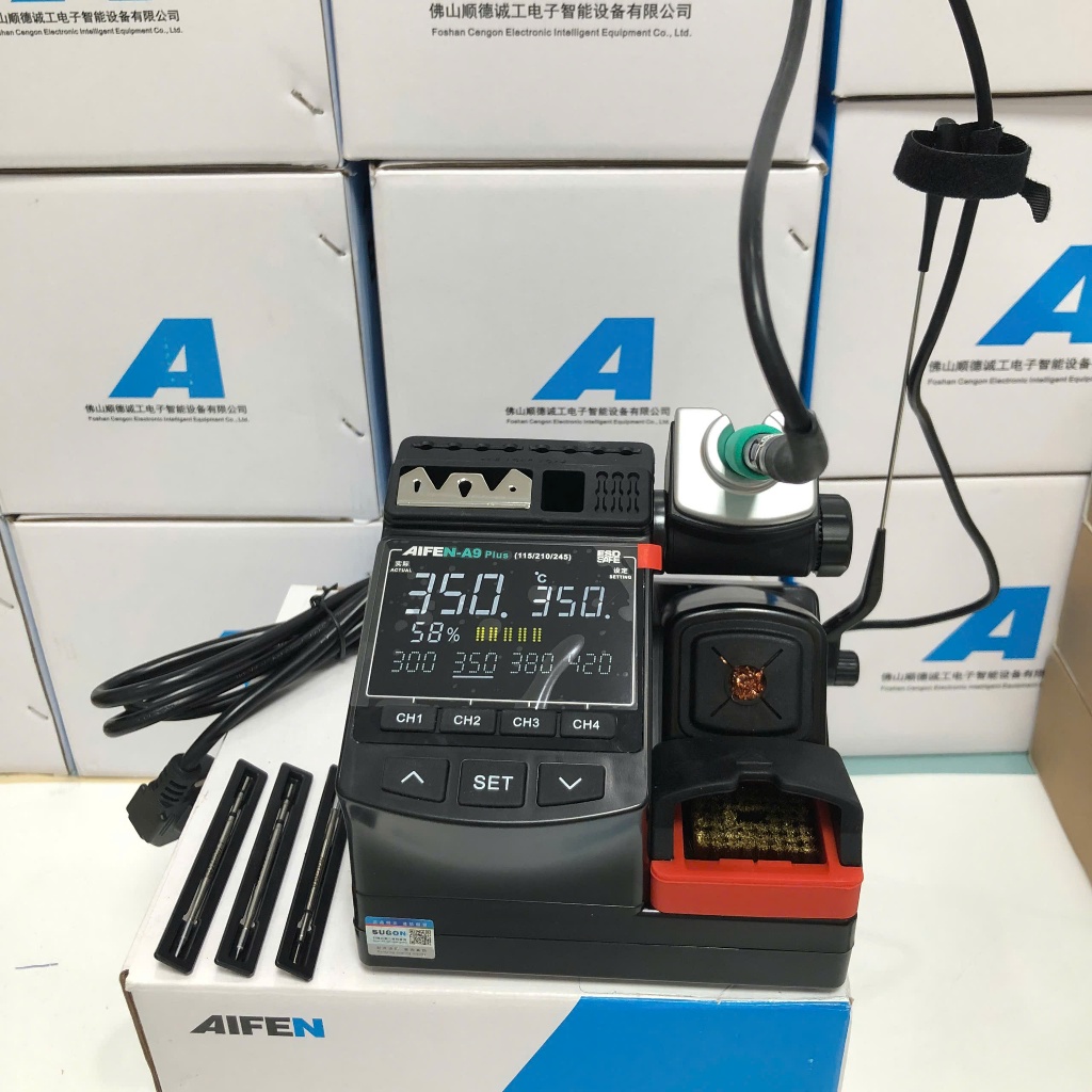 Máy Hàn Aifen A9 Plus (Tặng Kèm 3 Mũi C210 + Tay Điều Chỉnh Nhiệt Trực Tiếp) | Siêu Thị LPK