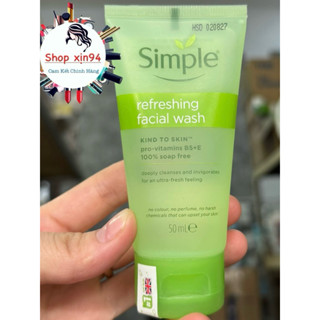 [HÀNG CHÍNH HÃNG - HSD 2027] Sữa Rửa Mặt Simple Giúp Da Sạch Thoáng 50ml