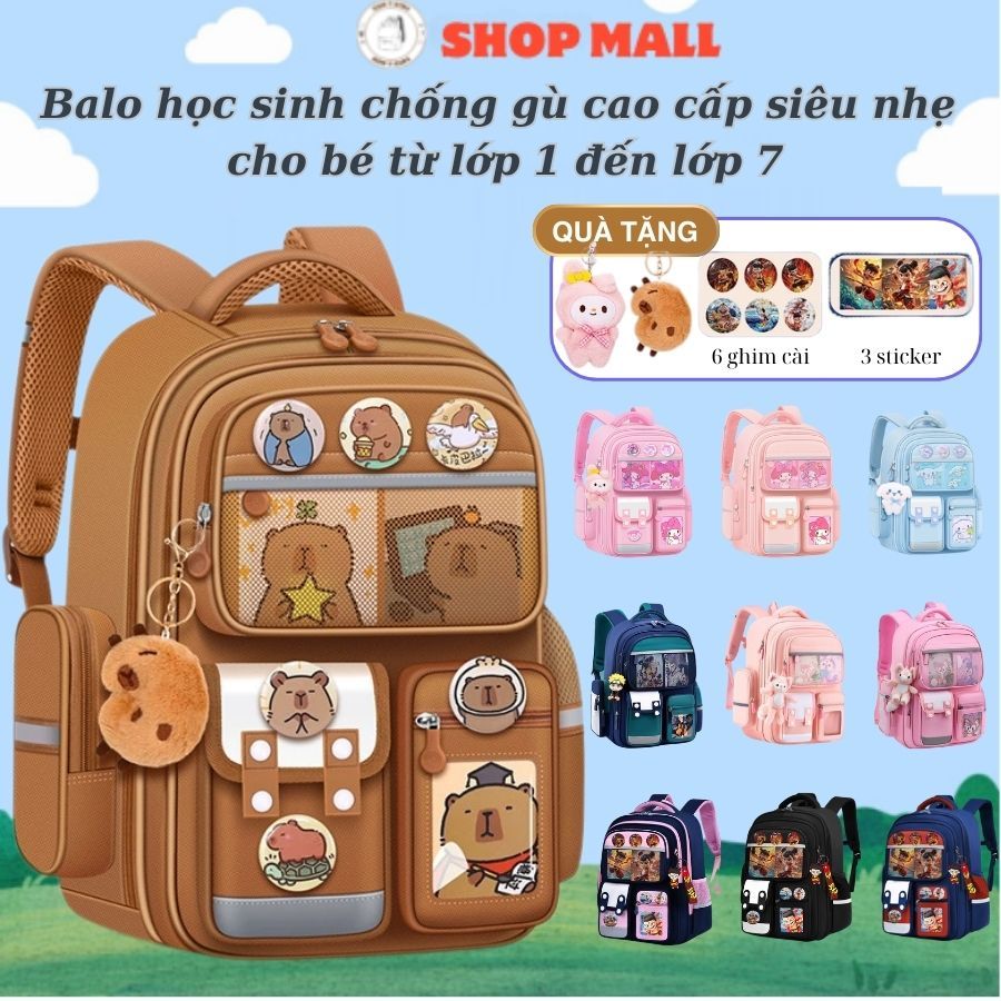 Balo chống gù cao cấp cho học sinh lớp 1 đến lớp 6 - NHƯ Ý KIDS