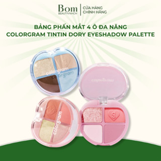  Bảng Phấn Mắt 4 Ô Đa Năng Colorgram Tintin Dory Eyeshadow Palette Ngọt Ngào Rạng Rỡ Lâu Trôi 4g 