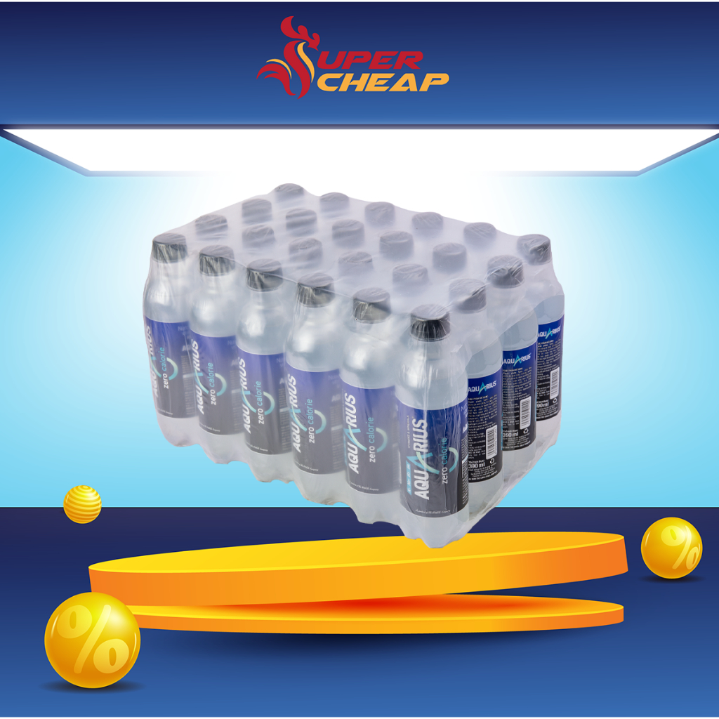   HỎA TỐC HCM  Lốc 24 Chai Nước Điện Giải Bù Khoáng Không Đường Aquarius Zero 390ml Chai_SP 