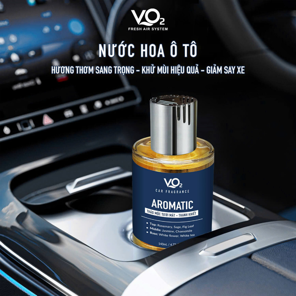 Nước Hoa Ô Tô VO2 Premium Car Fragrance 140ml  – Sang Trọng, Thanh Lịch & Đậm Chất Riêng