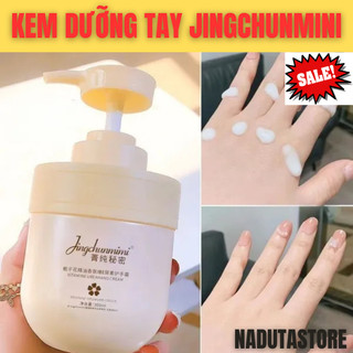  Kem Dưỡng Da Tay Chân JINGCHUNMIMI 300ml Kem Dưỡng Ẩm Toàn Thân VitaminE Giúp Dưỡng Ẩm Chống Khô Dưỡng Trắng Da 