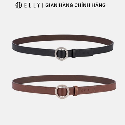 Thắt lưng nữ ELLY ED75 khóa luồn da thật cao cấp dây nịt nữ thời trang chính hãng