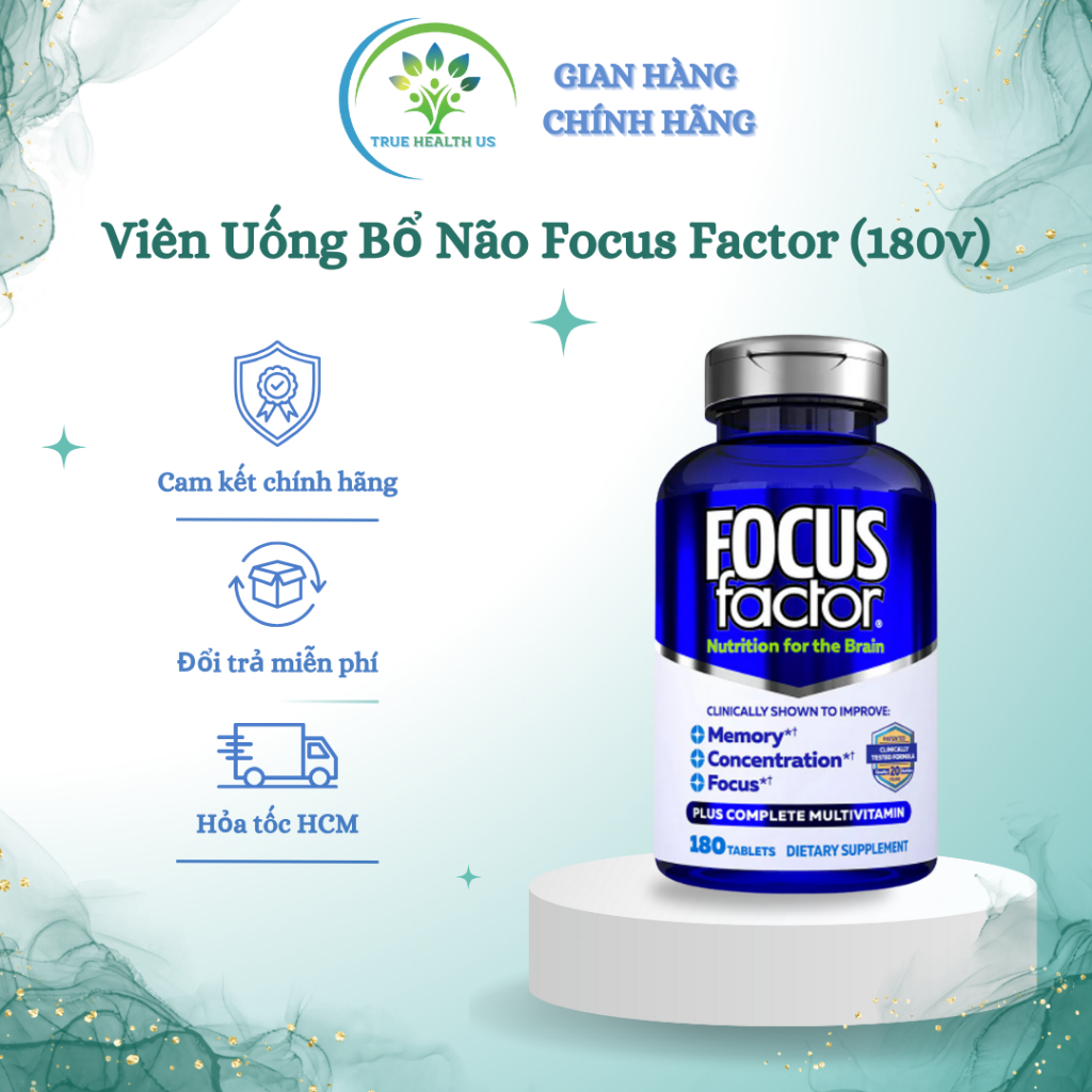 Viên Uống Bổ Não Focus Factor (180v) của Mỹ