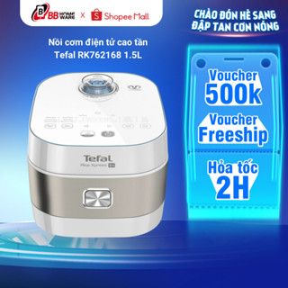 Nồi cơm điện tử cao tần Tefal RK762168 1.5L - Giữ ấm 24 giờ - 12 chương trình nấu tiện lợi - Bảo hành chính hãng 2 năm