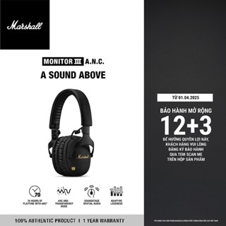 [NEW ARRIVAL] Tai Nghe Marshall Bluetooth MONITOR III A.N.C. Bảo Hành Chính Hãng ASH 1 Đổi 1 Trong 1 Năm