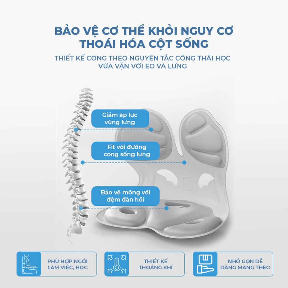 Ghế Công Thái Học Điều Chỉnh Dáng Ngồi  Chống Gù Giảm Đau Mỏi Lưng Dùng Cho Nam Nữ, Trẻ Em | BigBuy360 - bigbuy360.vn