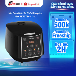 Nồi Cơm Điện Tử Tefal Easyrice Max RK737868 1.8L - Nồi nấu đa năng 12 chức năng Tefal - Bảo hành chính hãng 2 Năm