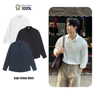 Áo Sơ Mi Dài Tay Nam Nữ Halley Chất Kaki Cotton Mềm Form Unisex Phong Cách Hàn Quốc A24