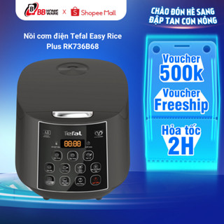 Nồi cơm điện Tefal Easy Rice Plus RK736B68 - 750W, 1.8L  - 10 Chế độ nấu - Chính hãng, bảo hành 24 tháng