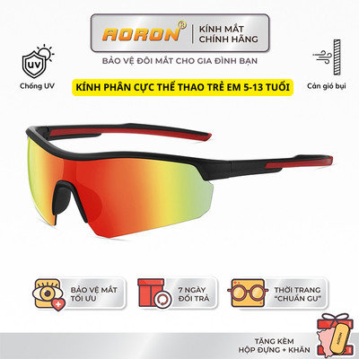 Kính Râm Trẻ Em AORON Phân Cực Nhiều Lớp Chống Tia UV400 Chống Bụi Cho Bé 5-13 Tuổi Nhiều Màu Thời Trang AK172
