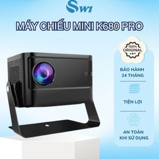 Máy Chiếu Mini K680 Pro Chính Hãng Full HD 1080P, Độ Sáng Cao 1400 Lumen, BH 24 Tháng