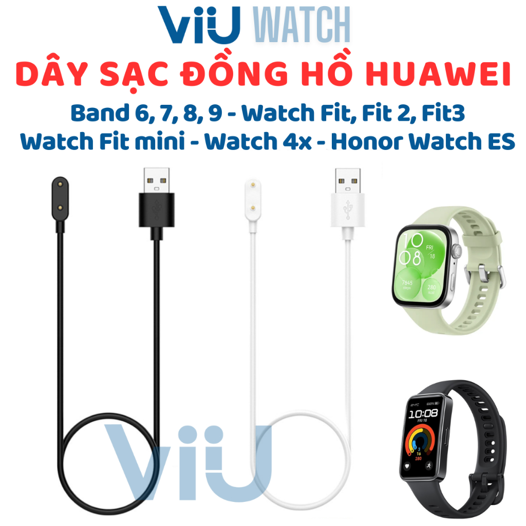 Sạc Đồng Hồ Cho Huawei Watch Fit 3 Fit 2 Band 9 Band 8 Band 7 Band 6 6pro Watch Kid 4 4X ViiU