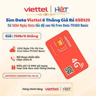 Sim Data Viettel 6 Tháng Giá Rẻ 6SD125