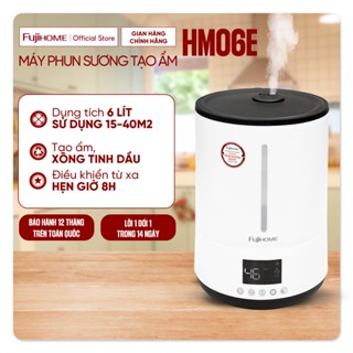 Máy phun sương tạo ẩm 6L Fujihome HM06E Nhập khẩu, máy bù ẩm khuếch tán tinh dầu điều khiển từ xa 3 chế độ
