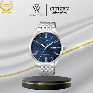  Đồng Hồ Nam Citizen NH8350-59L Màu Xanh Navy Dây Kim Loại Mặt Kính Khoáng 40mm Kháng Nước Chính Hãng 