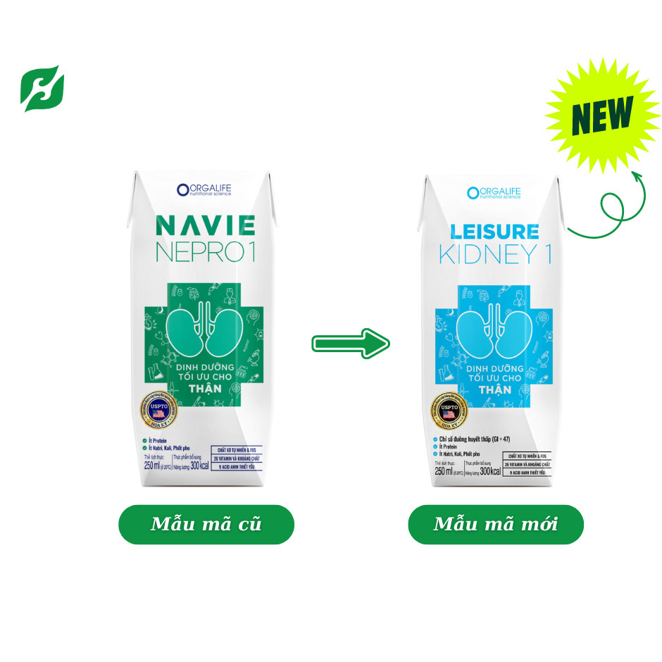 Leisure Kidney 1 – Dinh dưỡng tối ưu cho người bệnh thận chưa lọc máu