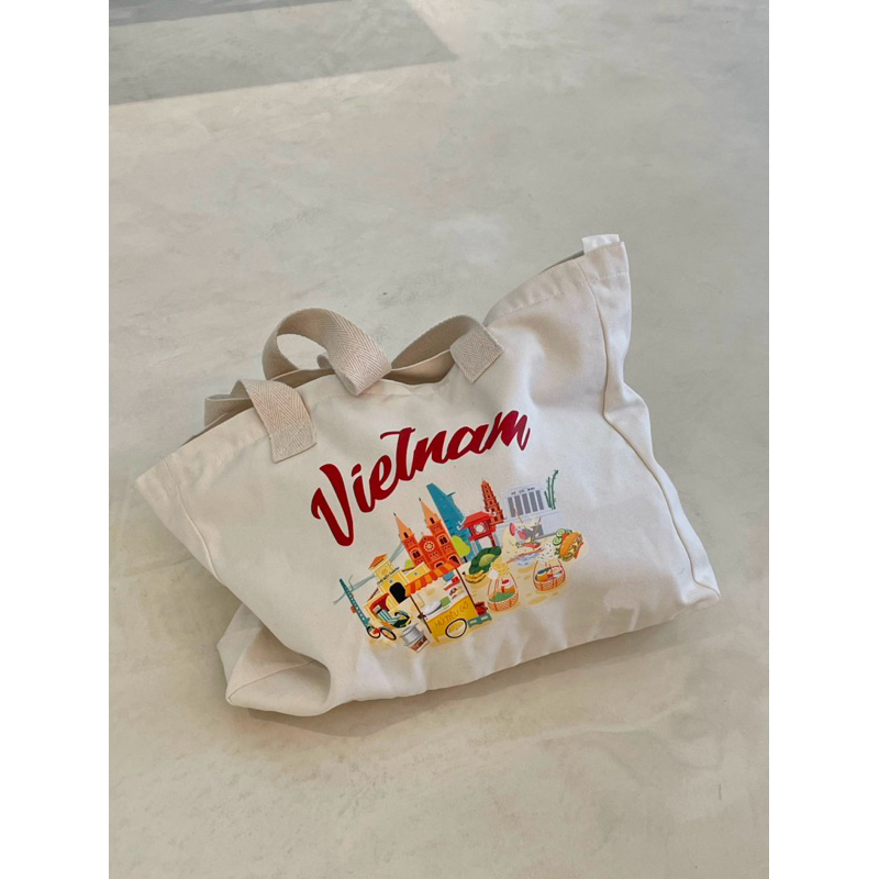 Túi Tote Canvas Việt Nam - Thelastseven Vietnam Canvas tote Bag