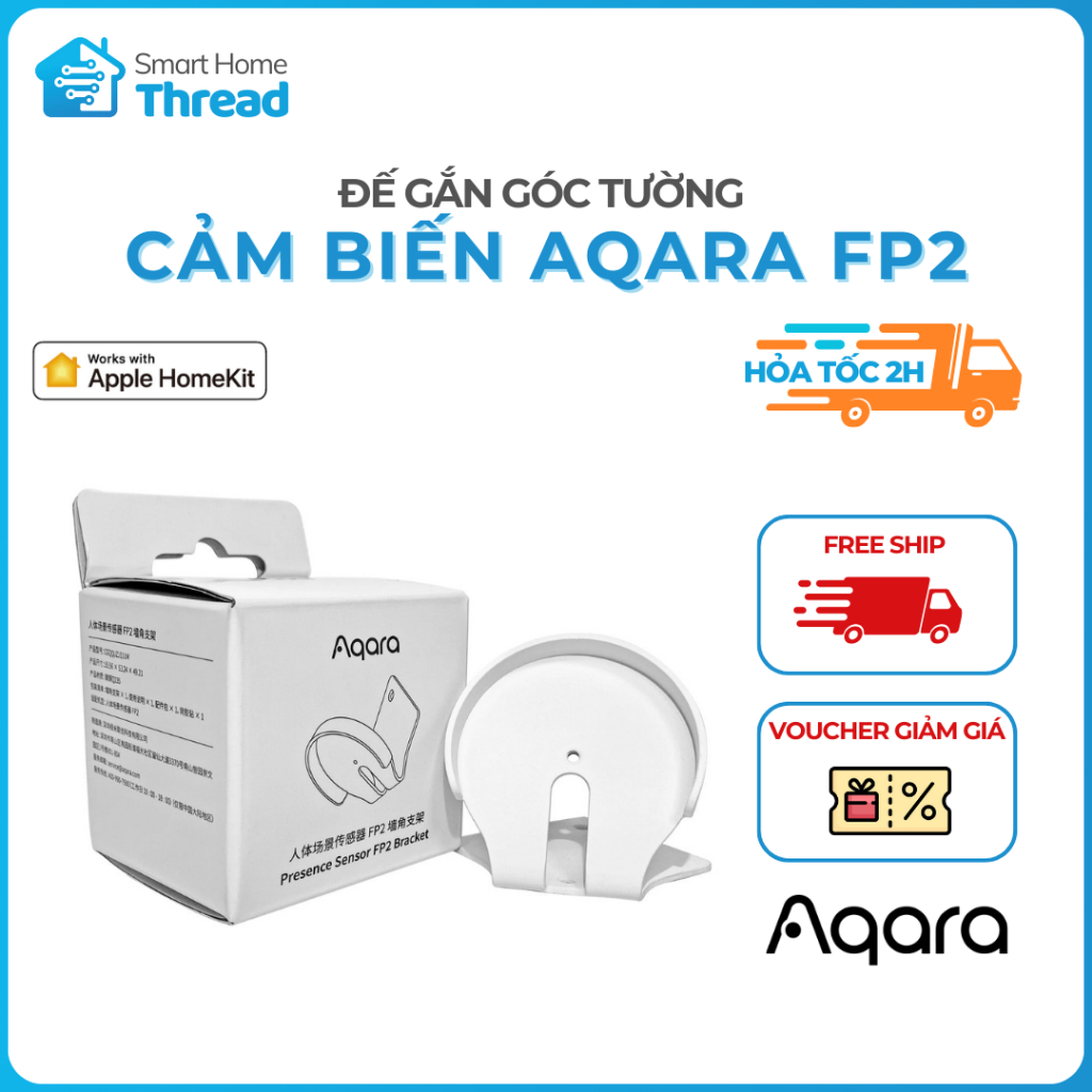 Aqara FP2 Angle Mount – Aqara FP2 Presence Sensor Angle Mount - Đế Gắn Góc Tường Cho Cảm Biến Hiện D