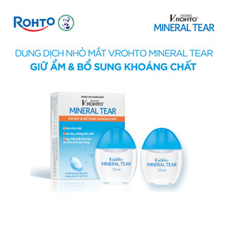   VB  Combo 2 Nước nhỏ mắt giữ ẩm & bổ sung khoáng chất V.Rohto Mineral Tear 13ml 