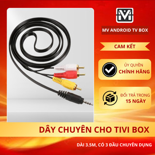  Xưởng sx dây 3.5 Ra 3 Đầu Hoa Sen 1.5m chuyên cho tv box 