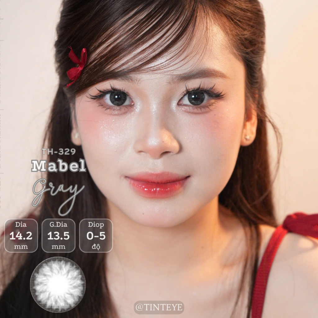 Kính Áp Tròng Tinteye Lens TH-329 Mabel Gray