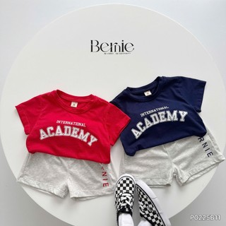 Bộ cotton thể thao academy cho bé trai, set bộ cotton mềm mát thể thao khoẻ khoắn cho bé trai