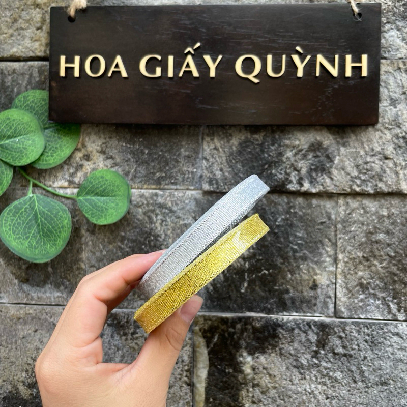 RUY BĂNG KIM TUYẾN 1cm
